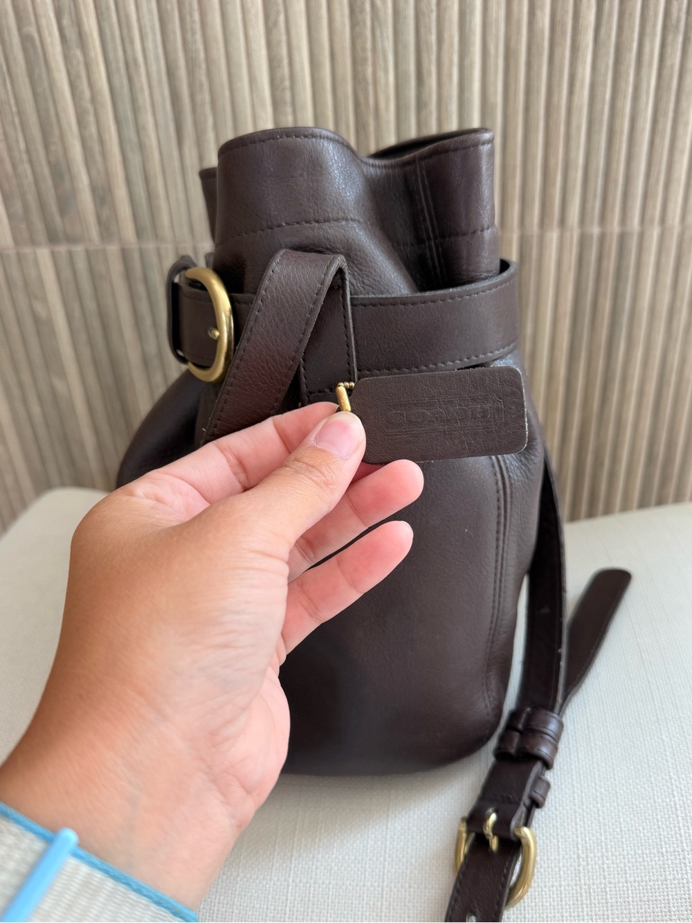 Vintage 1990’s Coach Soho Belted Bucket Bag - Picture 3 of 7